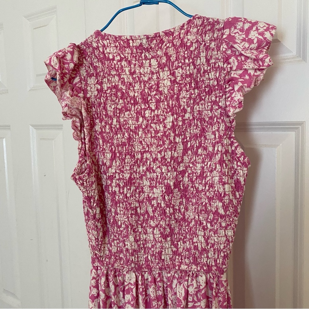 Universal Thread Ruffle Short Sleeve Smocked Dres… - image 8